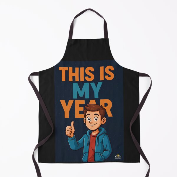 Item preview, Motivational Cartoon Boy Year Message designed and sold by NOMISKISAW.