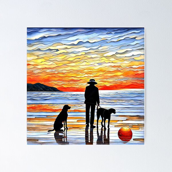 Item preview, Sunset gazing designed and sold by George Hutton Hunter.