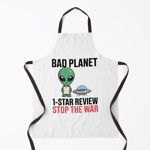 Item preview, Bad Planet 1 Star Review Stop The War - Funny Cute Alien Peace Art designed and sold by Mr-wow.