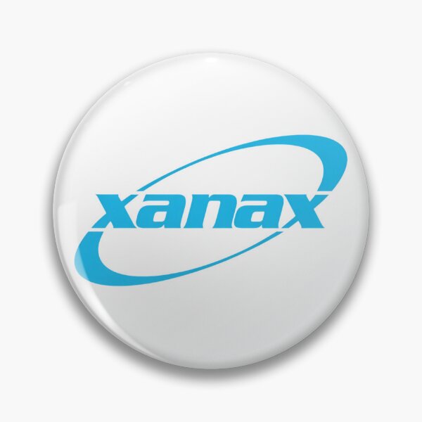 Item preview, Xanax Blue Logo Parody Streetwear Graphic designed and sold by SurfGlitch.
