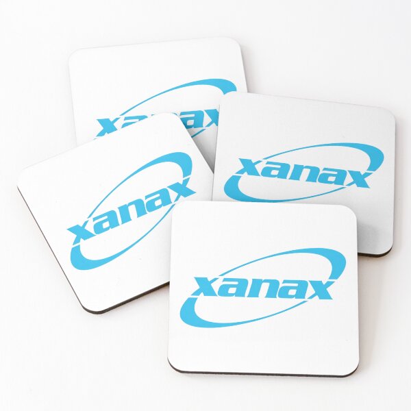 Item preview, Xanax Blue Logo Parody Streetwear Graphic designed and sold by SurfGlitch.