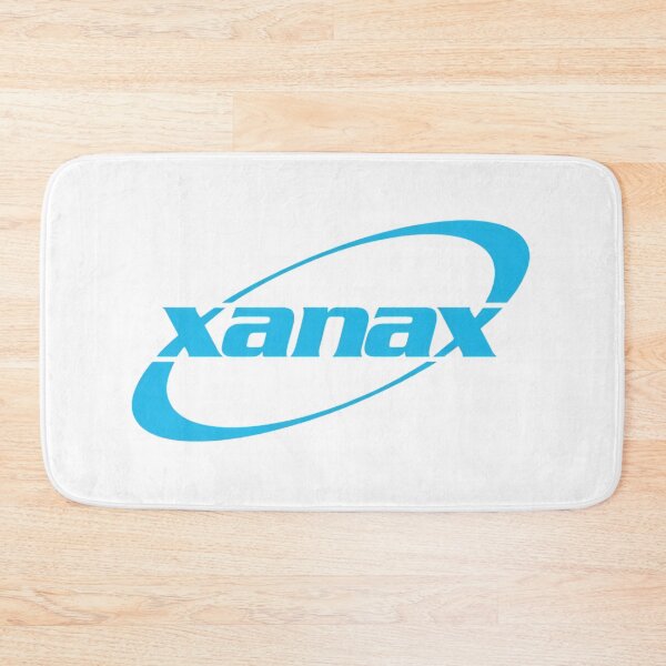 Item preview, Xanax Blue Logo Parody Streetwear Graphic designed and sold by SurfGlitch.