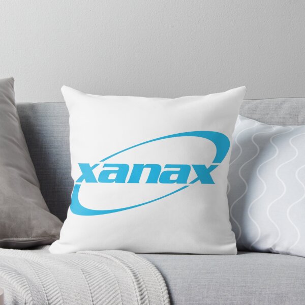 Item preview, Xanax Blue Logo Parody Streetwear Graphic designed and sold by SurfGlitch.