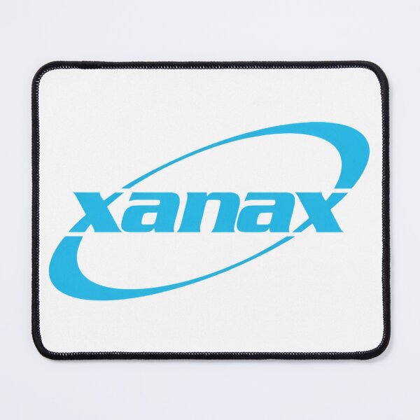 Item preview, Xanax Blue Logo Parody Streetwear Graphic designed and sold by SurfGlitch.