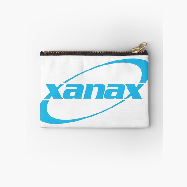 Item preview, Xanax Blue Logo Parody Streetwear Graphic designed and sold by SurfGlitch.