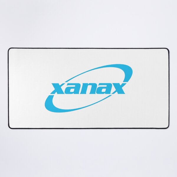 Item preview, Xanax Blue Logo Parody Streetwear Graphic designed and sold by SurfGlitch.