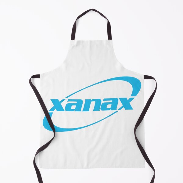 Item preview, Xanax Blue Logo Parody Streetwear Graphic designed and sold by SurfGlitch.