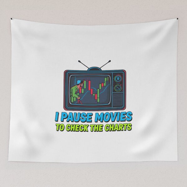 Item preview, I Pause Movies To Check The Charts Funny Trader Shirt designed and sold by KapiPrint.