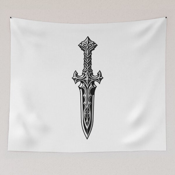 Aperçu de l'œuvre Style minimaliste Goth Dagger créée et vendue par PUMPKIN HEAD SHOP.