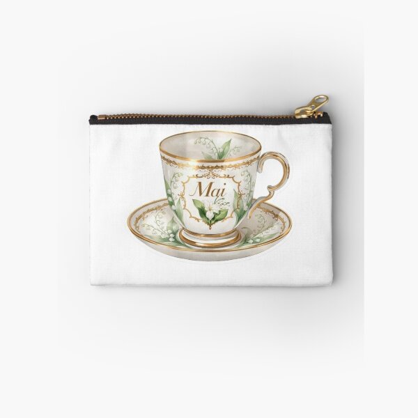 Item preview, French May Teacup Floral Sticker designed and sold by MaisonMaria.