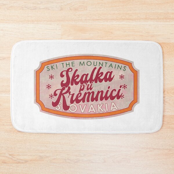 Item preview, Skalka pri Kremnici, Slovakia, Ski, textured skiing badge designed and sold by Wanderful-roads.