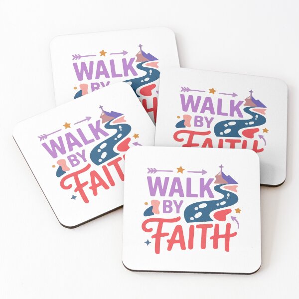 Item preview, Walk By Faith Not By Sight Christian – 2 Corinthians 5:7 Bible Verse Inspirational Faith  designed and sold by stylishdzign.