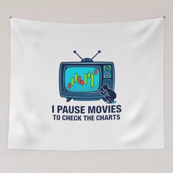 Item preview, I Pause Movies To Check The Charts Funny Trader Shirt designed and sold by KapiPrint.