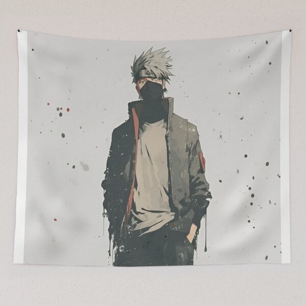 Artikelvorschau, Minimalistische Anime-Kunst von Kakashi Hatake (Tintenklecks) entworfen und verkauft von Dyan4.