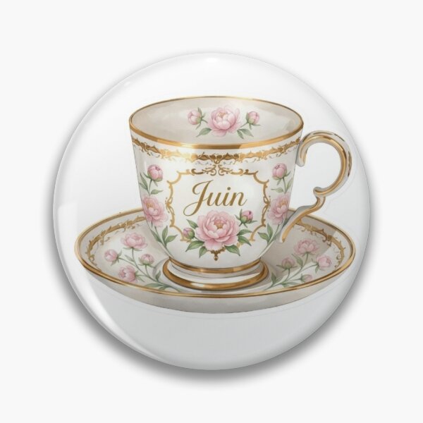 Item preview, French June Teacup Floral Sticker designed and sold by MaisonMaria.