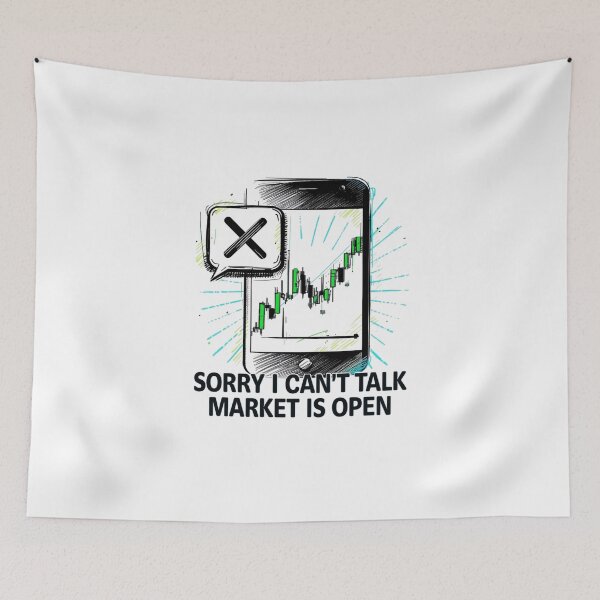 Item preview, Sorry I Can't Talk Market Is Open Trader Shirt designed and sold by KapiPrint.
