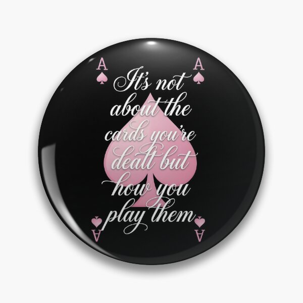 Item preview, It’s Not About The Cards You’re Dealt Poker Motivation Quote designed and sold by VGAfanatic.