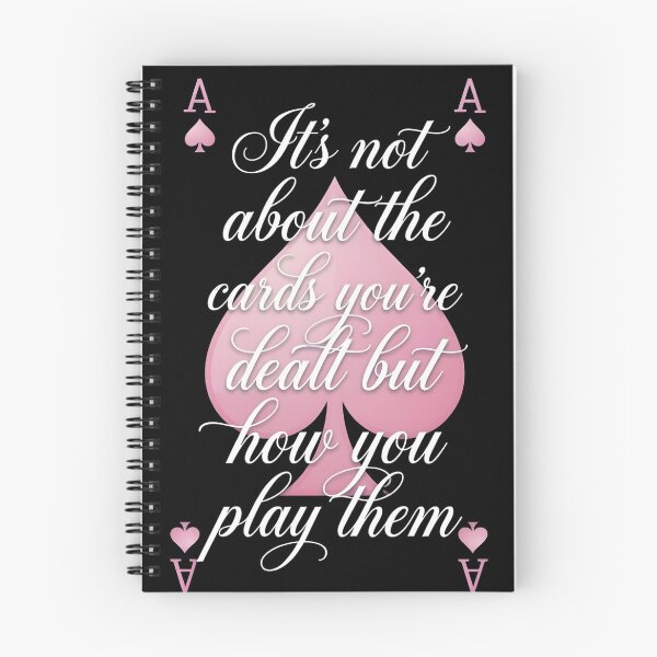 Item preview, It’s Not About The Cards You’re Dealt Poker Motivation Quote designed and sold by VGAfanatic.