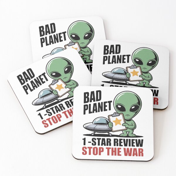 Item preview, Cute Extraterrestrial Bad Planet - Introvert Peace Advocate Sticker designed and sold by Mr-wow.