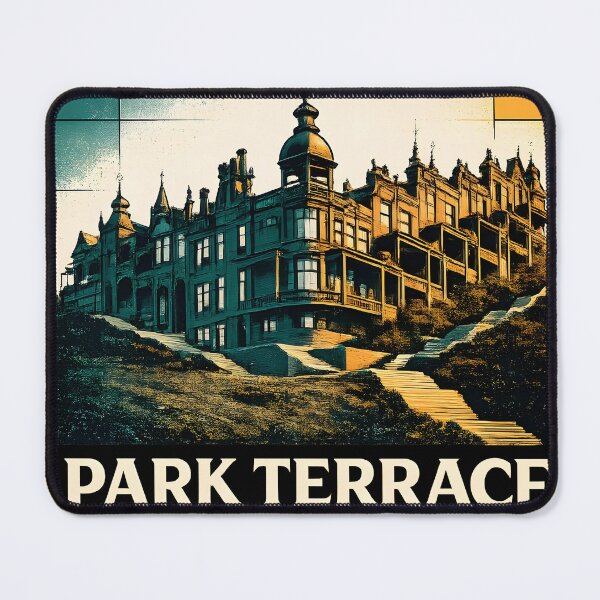 Item preview, Park Terrace Duluth Minnesota - Demolished 1936 | Risograph Duotone Art designed and sold by WAUZ.