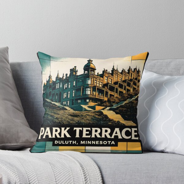 Item preview, Park Terrace Duluth Minnesota - Demolished 1936 | Risograph Duotone Art designed and sold by WAUZ.