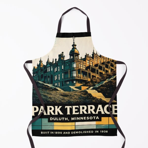 Item preview, Park Terrace Duluth Minnesota - Demolished 1936 | Risograph Duotone Art designed and sold by WAUZ.