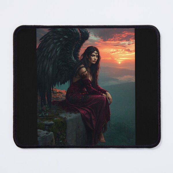 Item preview, The Fallen — Dark Gothic Fantasy Art designed and sold by PolarisQuill.