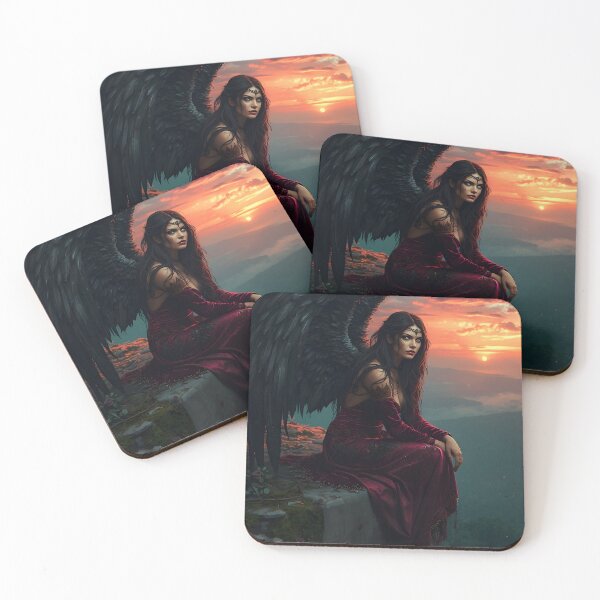 Item preview, The Fallen — Dark Gothic Fantasy Art designed and sold by PolarisQuill.