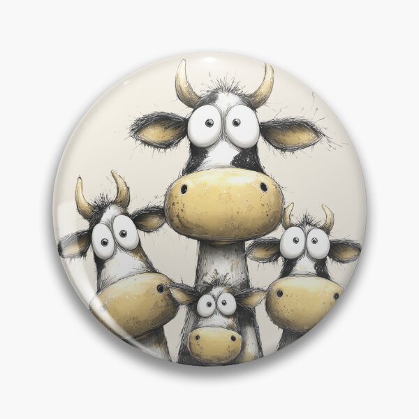 Item preview, CoW PRiNT, ANiMaL PRiNT ' Buttercup Moos ' BY SHiRLeY MacARTHuR designed and sold by Shirley MacArthur Art.