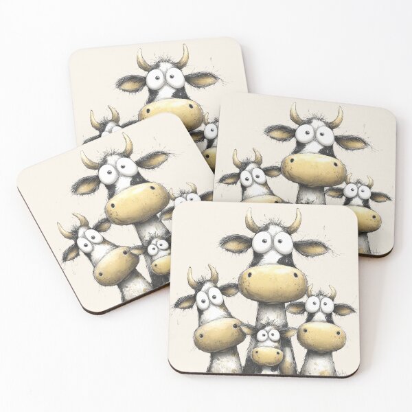 Item preview, CoW PRiNT, ANiMaL PRiNT ' Buttercup Moos ' BY SHiRLeY MacARTHuR designed and sold by Shirley MacArthur Art.