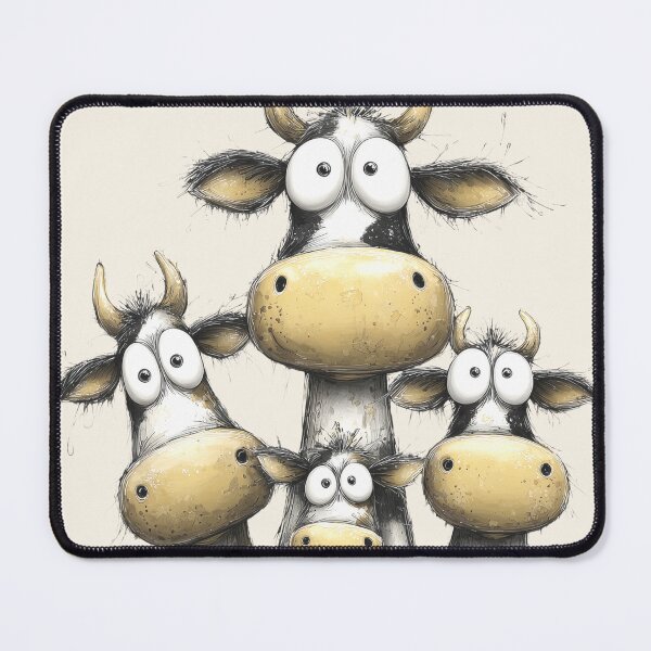 Item preview, CoW PRiNT, ANiMaL PRiNT ' Buttercup Moos ' BY SHiRLeY MacARTHuR designed and sold by Shirley MacArthur Art.