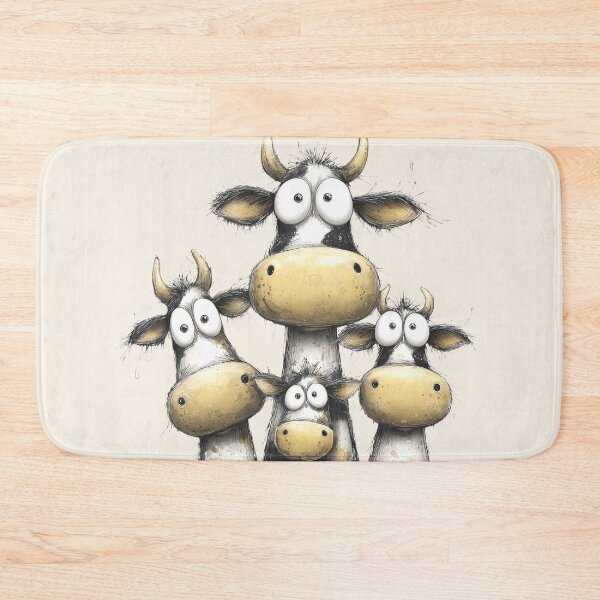 Item preview, CoW PRiNT, ANiMaL PRiNT ' Buttercup Moos ' BY SHiRLeY MacARTHuR designed and sold by Shirley MacArthur Art.