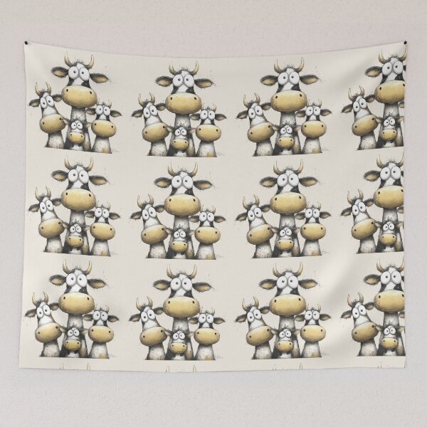 Item preview, CoW PRiNT, ANiMaL PRiNT ' Buttercup Moos ' BY SHiRLeY MacARTHuR designed and sold by Shirley MacArthur Art.