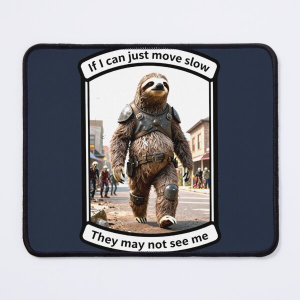 Item preview, Tactical Sloth Zombie Hunter – Move Slow Survival Meme designed and sold by AnimalAirtistry.