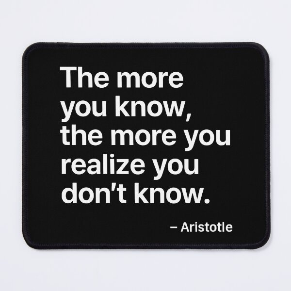 Item preview, The More You Know Aristotle Philosophy Quote Shirt designed and sold by TshirtsLabs.