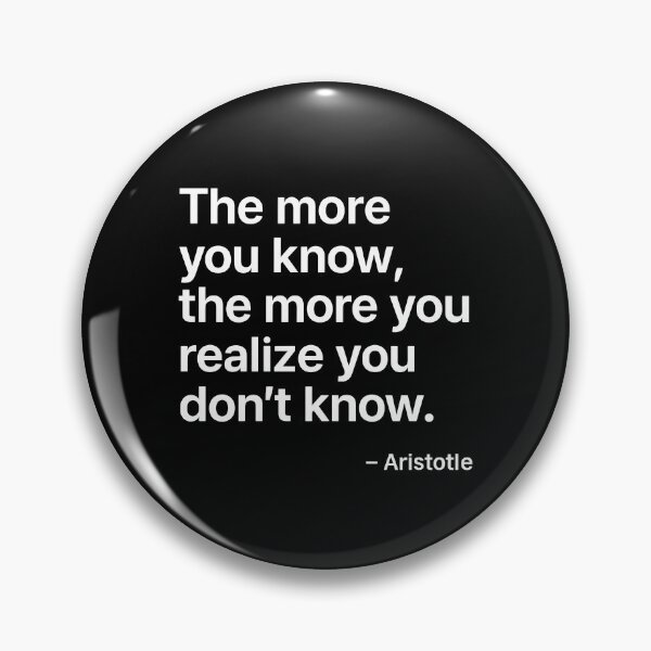 Item preview, The More You Know Aristotle Philosophy Quote Shirt designed and sold by TshirtsLabs.