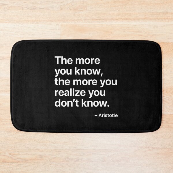 Item preview, The More You Know Aristotle Philosophy Quote Shirt designed and sold by TshirtsLabs.
