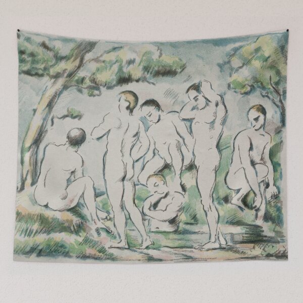 Item preview, The Bathers by Paul Cézanne: Post Impressionist Figurative Art Poster designed and sold by artofuniverse.