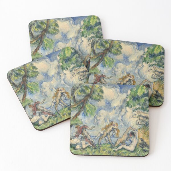 Item preview, The Battle of Love by Paul Cézanne: Mythic Post Impressionist Poster designed and sold by artofuniverse.