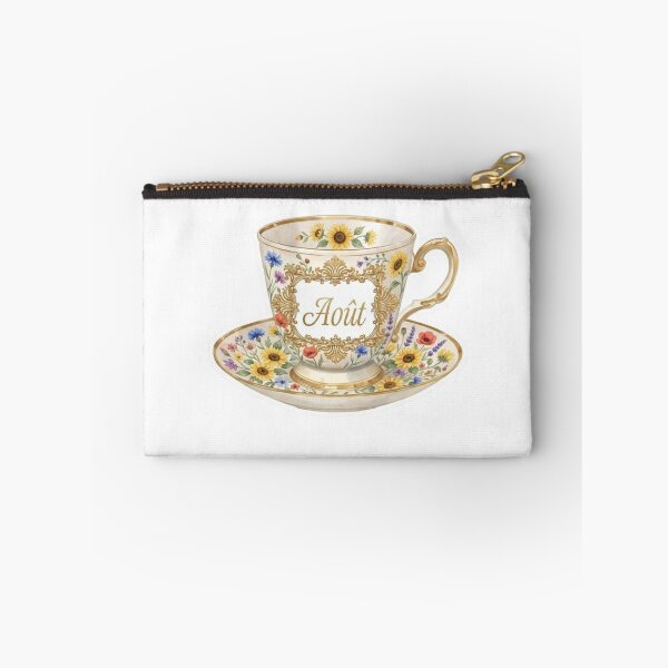 Item preview, French August Wildflower Teacup Sticker designed and sold by MaisonMaria.