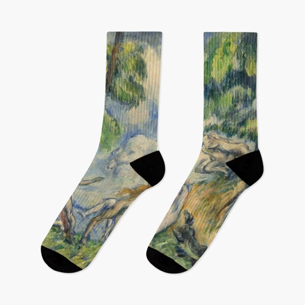 Item preview, The Battle of Love by Paul Cézanne: Mythic Post Impressionist Poster designed and sold by artofuniverse.