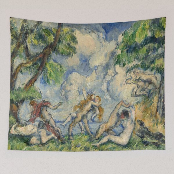 Item preview, The Battle of Love by Paul Cézanne: Mythic Post Impressionist Poster designed and sold by artofuniverse.