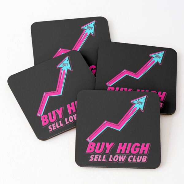 Item preview, Buy High Sell Low Club Funny Trading Shirt designed and sold by KapiPrint.