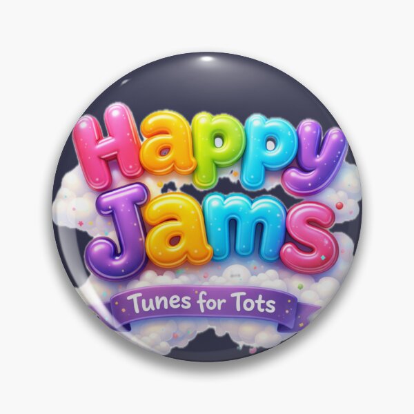 Item preview, Happy Jams Tunes for Tots Colorful 3D Logo designed and sold by Dreamy Armine Art.