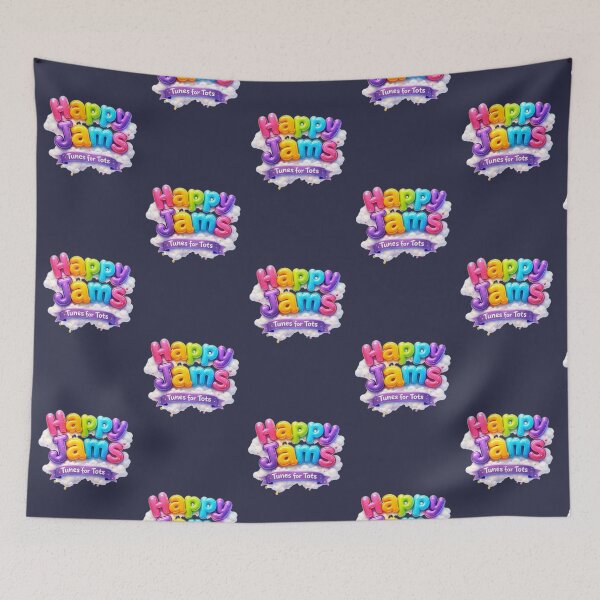 Item preview, Happy Jams Tunes for Tots Colorful 3D Logo designed and sold by Dreamy Armine Art.