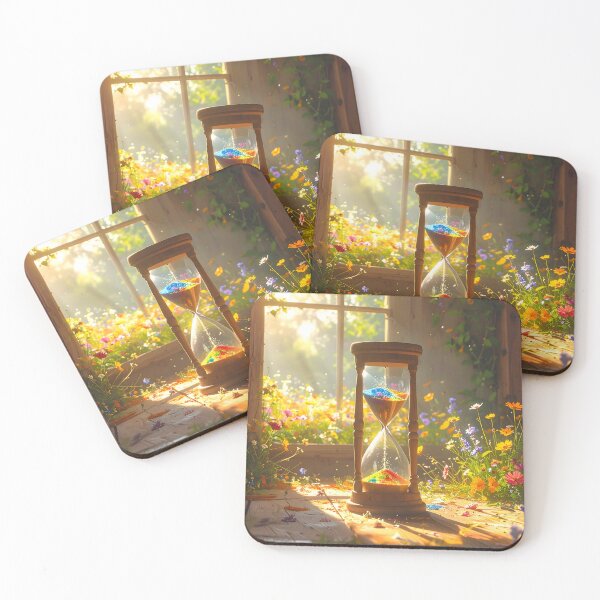Item preview, Rainbow Hourglass — Magic Time and Wildflowers designed and sold by Schoenenwald - Illustrations Uniques et Originales.