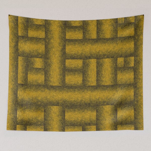 Item preview, Illusionary pattern of yellow columns designed and sold by Cherevan.