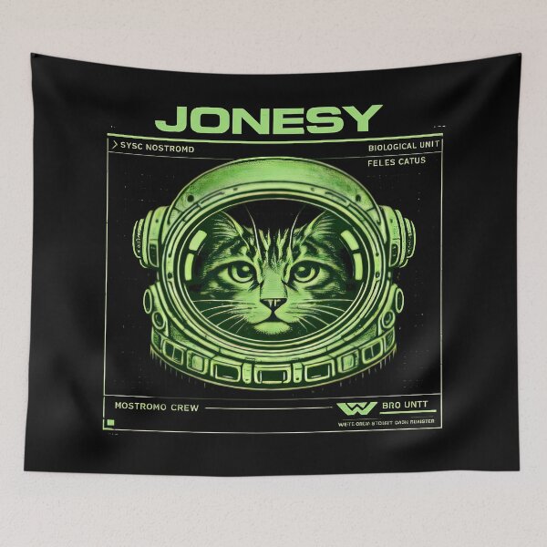 Item preview, Jonesy the space cat, retro computer display style  designed and sold by obstinator.