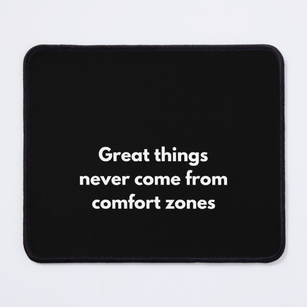 Item preview, Great Things and Comfort Zones - Minimalist Bold Typography designed and sold by nor.