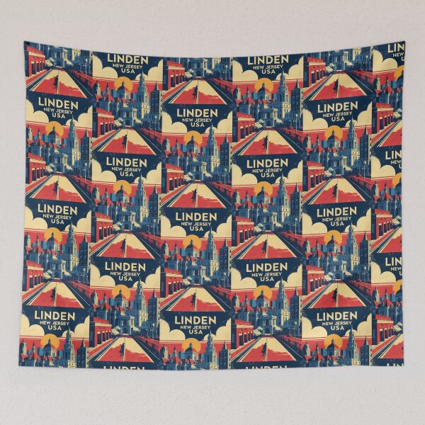 Item preview, Linden New Jersey 1950s USA Vintage Travel Tourism designed and sold by TravelersGems.